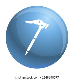 Ice axe icon. Simple illustration of ice axe vector icon for web design isolated on white background
