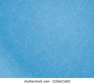 Ice background with lines. Vector skate texture