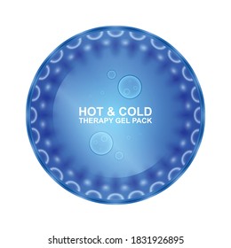 Ice bag vector icon.Realistic vector icon isolated on white background ice bag.