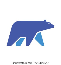 Ice Bear Logo. Icon design. Template elements