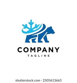 Ice Bear Logo Icon vector