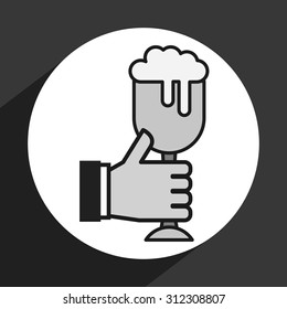ice beer design, vector illustration eps10 graphic 