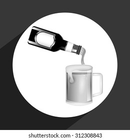 ice beer design, vector illustration eps10 graphic 
