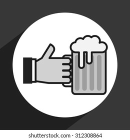 ice beer design, vector illustration eps10 graphic 
