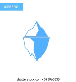 Ice Berg Icon. Iceberg Logo 