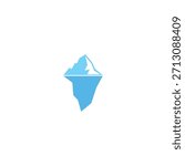 Ice Berg icon Vector Illustration design Logo template