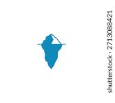 Ice Berg icon Vector Illustration design Logo template
