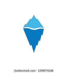 Ice Berg  icon Vector Illustration design Logo template