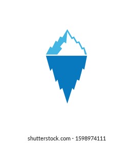 Ice Berg  icon Vector Illustration design Logo template