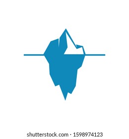 Iceberg Vector Icon Isolated On White Stock Vector (Royalty Free ...