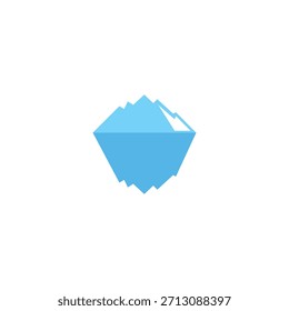 Ice Berg icon Vector Illustration design Logo template