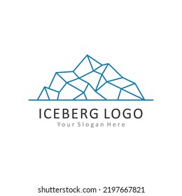 Abstrakter Eisberg-Logo