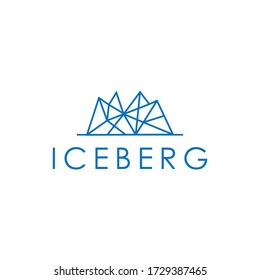 Ice Berg Logo Creative and Mountain