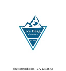 Diseño simple del logotipo de Ice Berg
