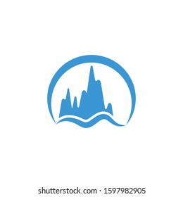 Ice berg Logo Template vector symbol nature