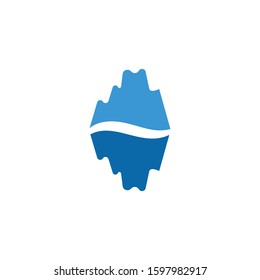 Ice berg Logo Template vector symbol nature