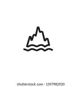 Ice berg Logo Template vector symbol nature