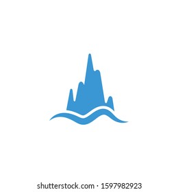 Ice berg Logo Template vector symbol nature