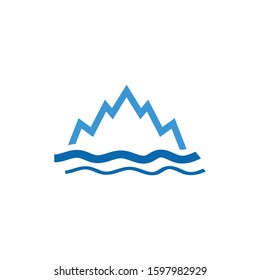 Ice berg Logo Template vector symbol nature