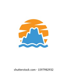 Ice berg Logo Template vector symbol nature