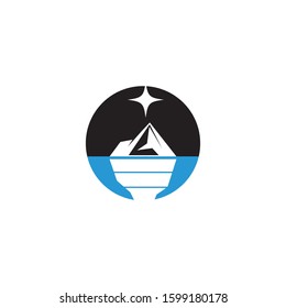 Ice berg Logo Template vector symbol nature