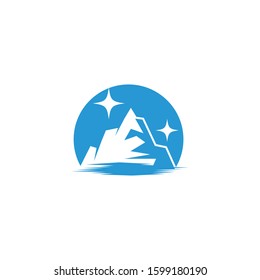 Ice berg Logo Template vector symbol nature
