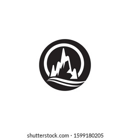 Ice berg Logo Template vector symbol nature