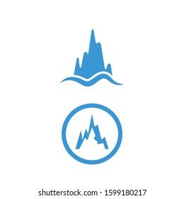 Ice berg Logo Template vector symbol nature