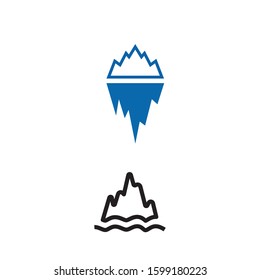 Ice berg Logo Template vector symbol nature