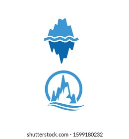 Ice berg Logo Template vector symbol nature