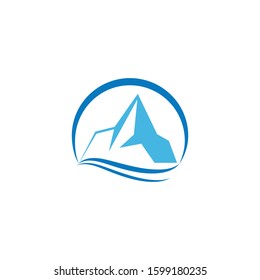 Ice berg Logo Template vector symbol nature