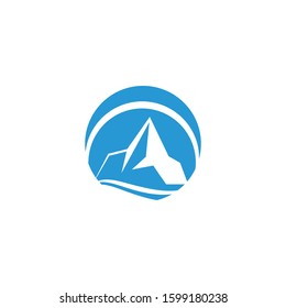 Ice berg Logo Template vector symbol nature