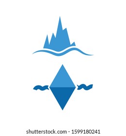 Ice berg Logo Template vector symbol nature