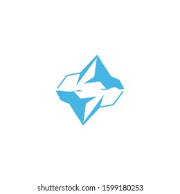 Ice berg Logo Template vector symbol nature
