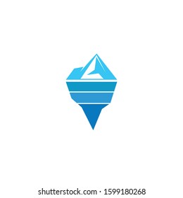 Ice berg Logo Template vector symbol nature