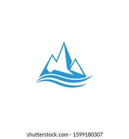 Ice berg Logo Template vector symbol nature