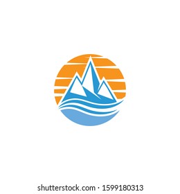 Ice berg Logo Template vector symbol nature