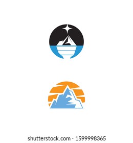 Ice berg Logo Template vector symbol nature