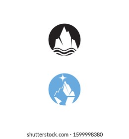 Ice berg Logo Template vector symbol nature