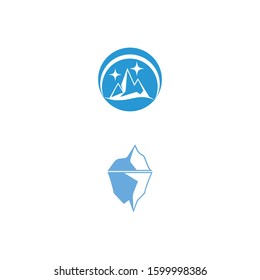 Ice berg Logo Template vector symbol nature