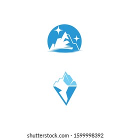 Ice berg Logo Template vector symbol nature