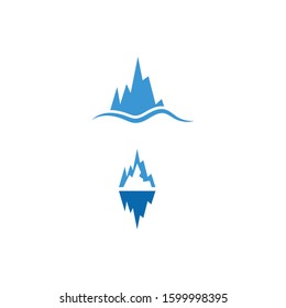 Ice berg Logo Template vector symbol nature