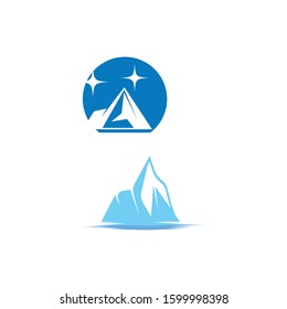 Ice berg Logo Template vector symbol nature