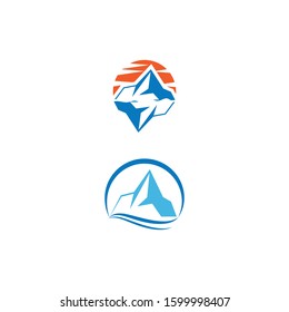 Ice berg Logo Template vector symbol nature