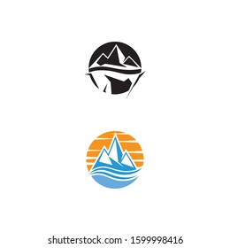 Ice berg Logo Template vector symbol nature