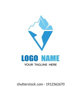 Ice berg Logo Template vector symbol nature