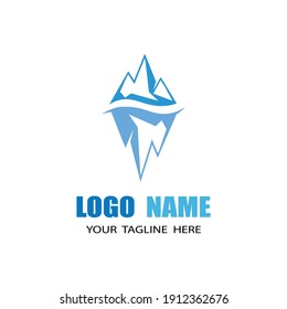 Ice berg Logo Template vector symbol nature