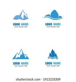 Ice berg Logo Template vector symbol nature