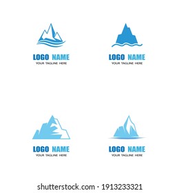 Ice berg Logo Template vector symbol nature