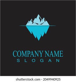Ice berg Logo Template vector symbol nature